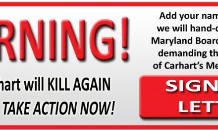 Carhart Will Kill Again Unless You Take Action Now!