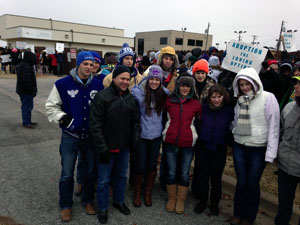 Students, Congressman Brave Arctic Temperatures to Pray for an End to Abortion