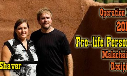 Bud and Tara Shaver Named Operation Rescue’s 2013 Pro-Life Persons of the Year