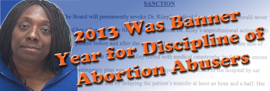 2013 Was Banner Year for Discipline of Abortion Abusers