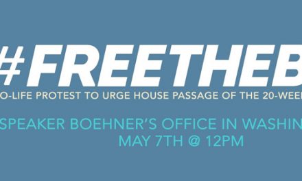 Pro-life Activists to Hold a Second Demonstration at Speaker Boehner’s Office Calling for the Ban of All Abortions After 20 Weeks