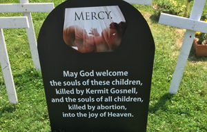 Temporary Memorial Set at Gosnell Babies’ Unmarked Grave Site