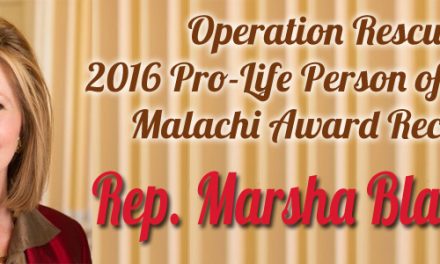 Rep. Marsha Blackburn Named Operation Rescue’s 2016 Pro-Life Person of the Year