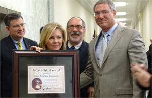 Newman Presents Malachi Award to Rep. Marsha Blackburn Made in Nation’s Capital