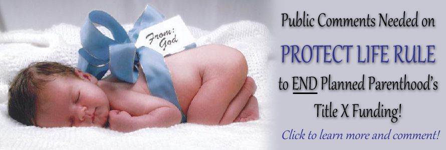 Public Comments Open on Protect Life Rule that Will End Planned Parenthood’s Title X Funding