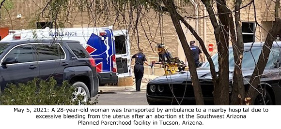 This image has an empty alt attribute; its file name is Ambulance-Gurney-at-Tucson-Planned-Parenthood.jpg
