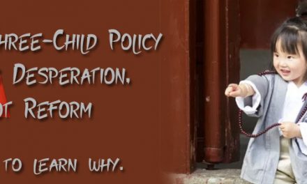 China’s 3-Child Policy Shows Desperation, Not Reform