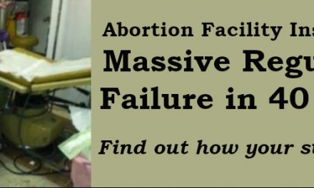 Abortion Facility Inspections:  Massive Regulatory Failure in 40 States – and COVID-19 Had Little to Do with It