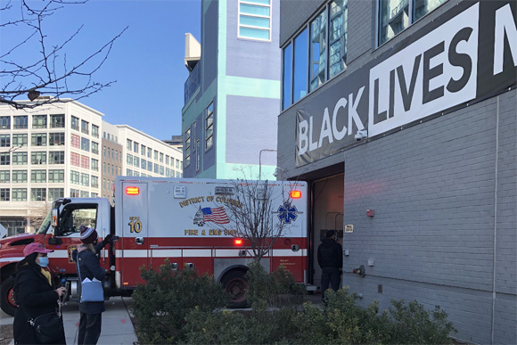 Two Ambulances Respond to Medical Emergency at Washington, D.C. Planned Parenthood