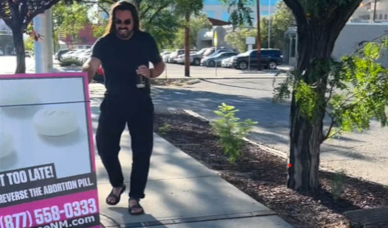 Man Swerves His Car Toward an Albuquerque Pro-Life Leader and Steals Private Property